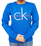 Calvin Klein Logo CREW Sweatshirt Blue