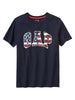 G Distressed arch logo tee
