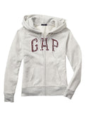 GAP Raglan arch logo zip hoodie