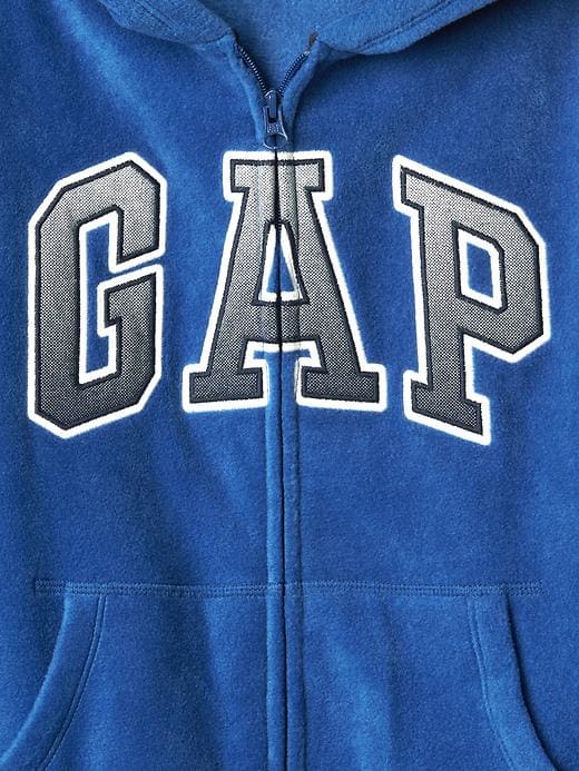 GAP Pro Fleece logo zip hoodie true indigo