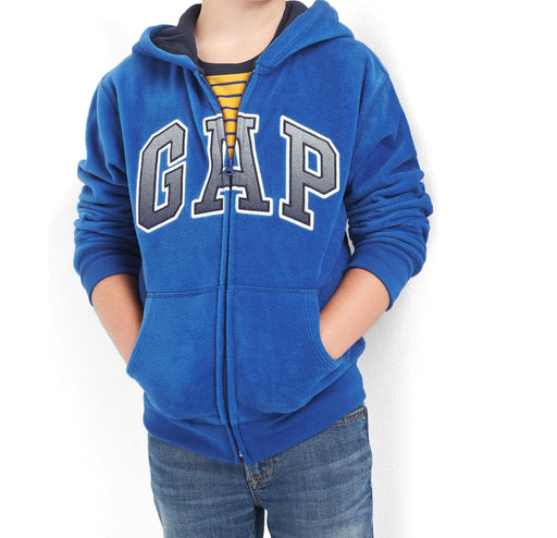 G Pro Fleece logo zip hoodie true indigo