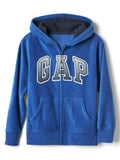GAP Pro Fleece logo zip hoodie true indigo
