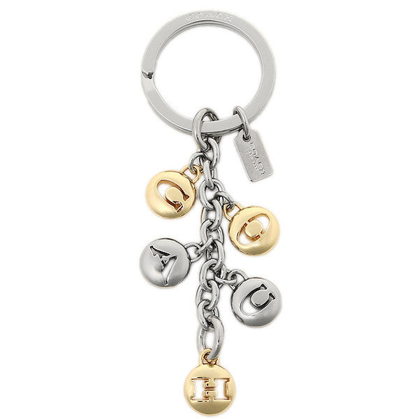 Coach key ring outlet COACH F65430 SVGD gold silver