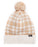 Coach F20156 Women's Plaid Caramel Pom Pom Beanie