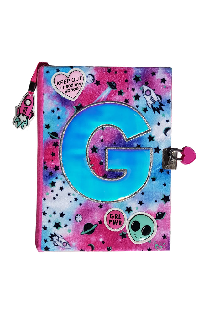 Justice Girls Initial Diary Space Journal Notebook
