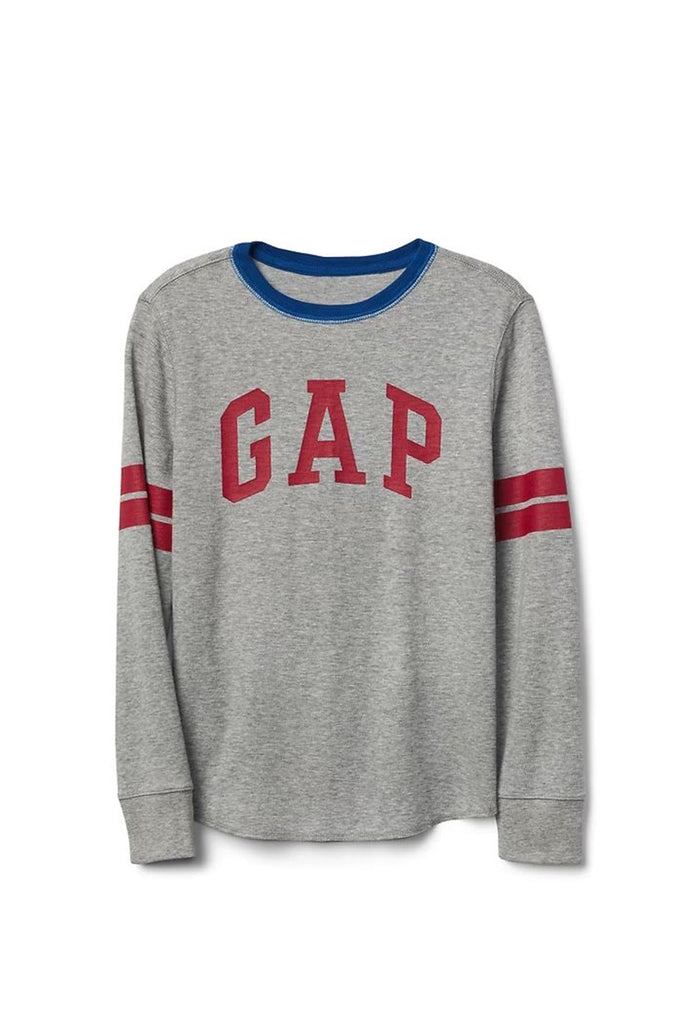 GAP Logo waffle-knit hockey tee