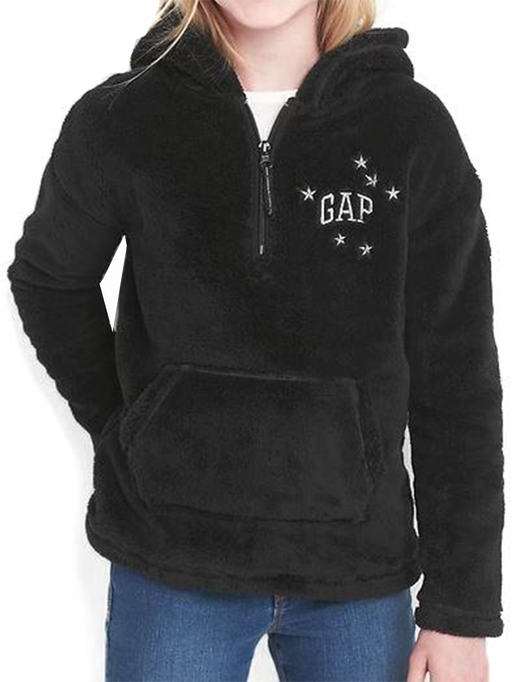 G Cozy logo half-zip hoodie