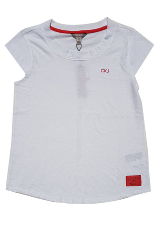 Calvin Klein Jeans Women's Short Sleeve Heritage Logo T-Shirt