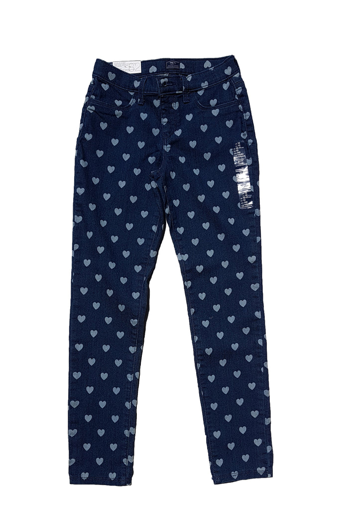 GAP Kids Skinny Jeans in Heart Print with High Stretch
