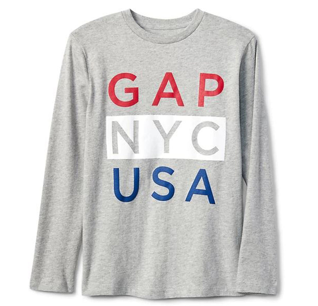 GAP Logo graphic tee  light heather