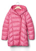 G Kids GapFit Parka Heather Puffer Royal Fuchsia Girls