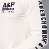 Abercrombie Men's Logo Graphic Longsleeve Shirt Tee