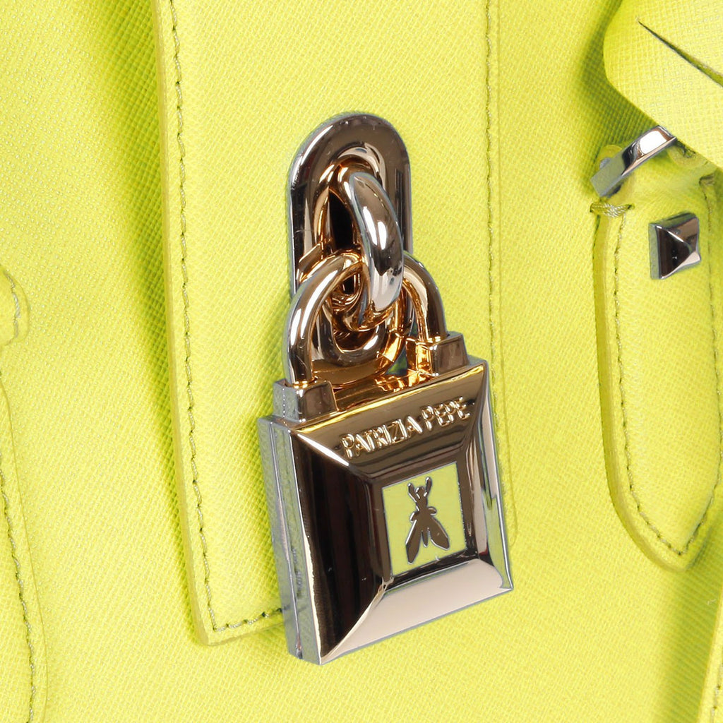 Patrizia Pepe 2V4814/AT78 Women's Handbag in Yellow Leather