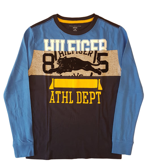 TH patchwork stripe T-shirt