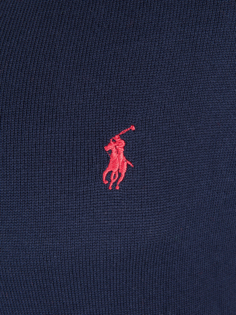 Ralph Lauren Men's Estate Rib Half Zip Pullover Sweater Cruise Navy