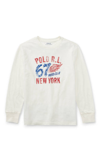 Ralph Lauren Cotton Long-Sleeve Graphic Tee