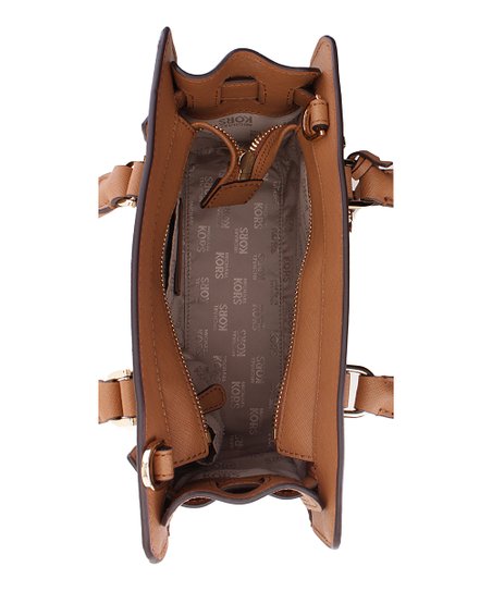 Michael Kors Vanilla & Acorn Signature Dillon Satchel